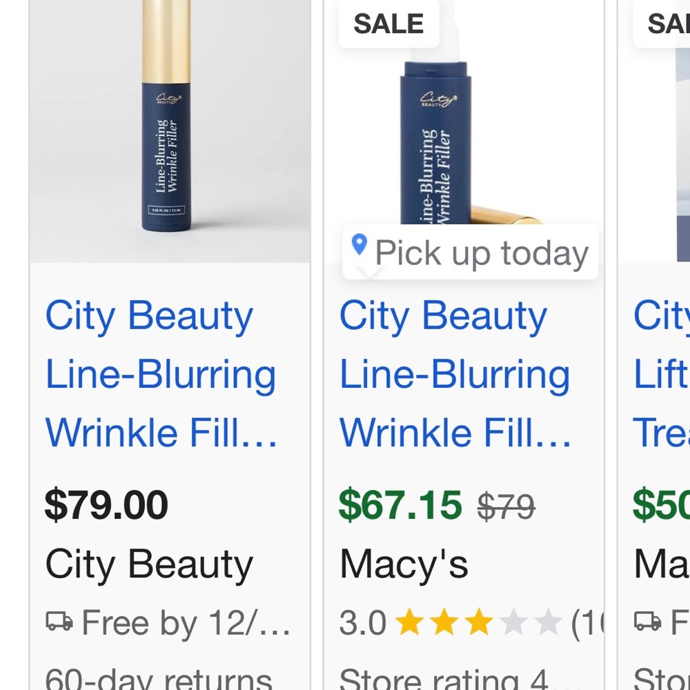 City Beauty Line-Blurring Wrinkle Filler - Blue - Picture 2 of 3